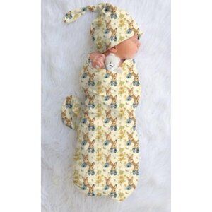 Peter Rabbit Swaddle 6M Newborn Blanket Comfort & Soft 100% Jersey Polyester